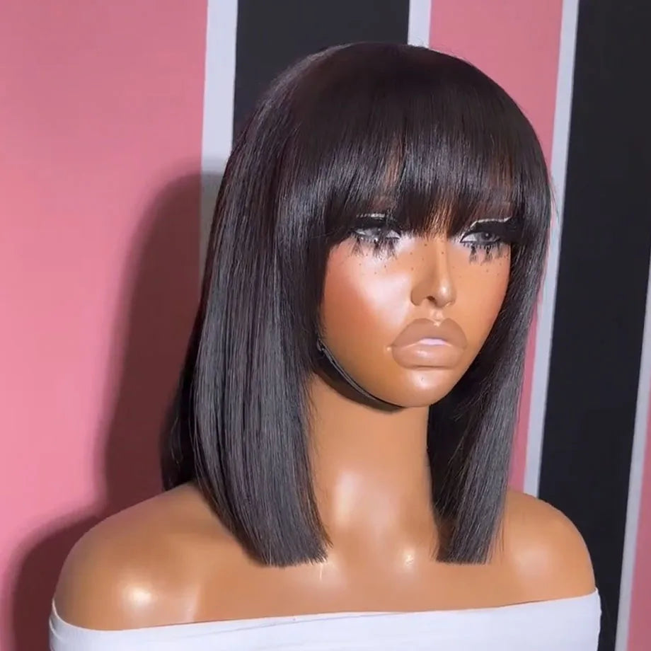 Straight Bob Wig With Bangs