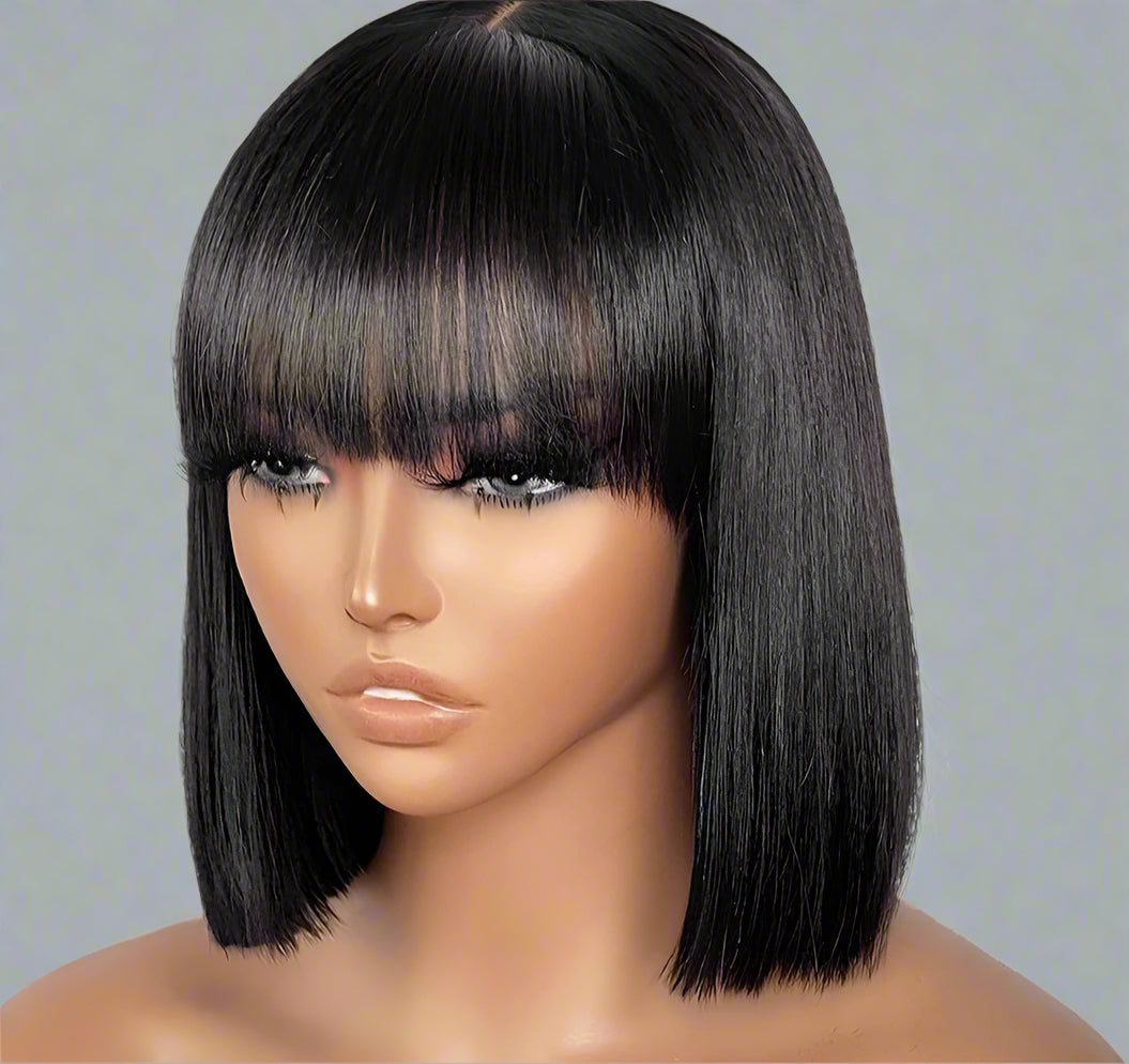 Middle Part Lace Wig Bob Wig