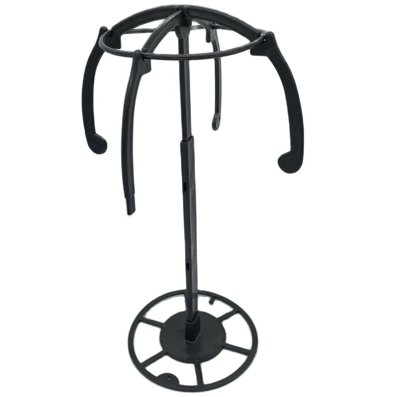 Multifunctional Adjustable Wig Stand Plastic Hat Display Wig Head Holders Portable Folding Wig Stable Tools