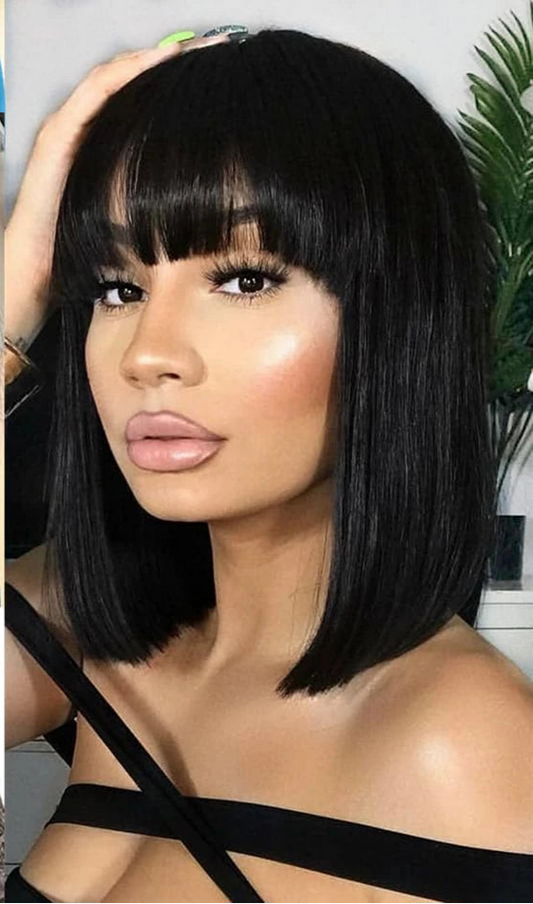 Middle Part Lace Wig Bob Wig