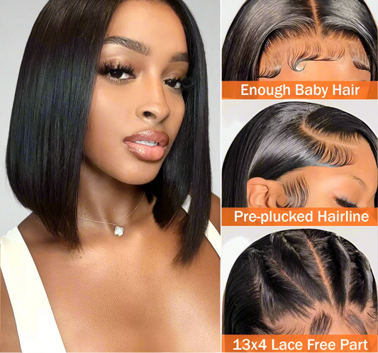 Bob Wig Human Hair Lace Front Wigs