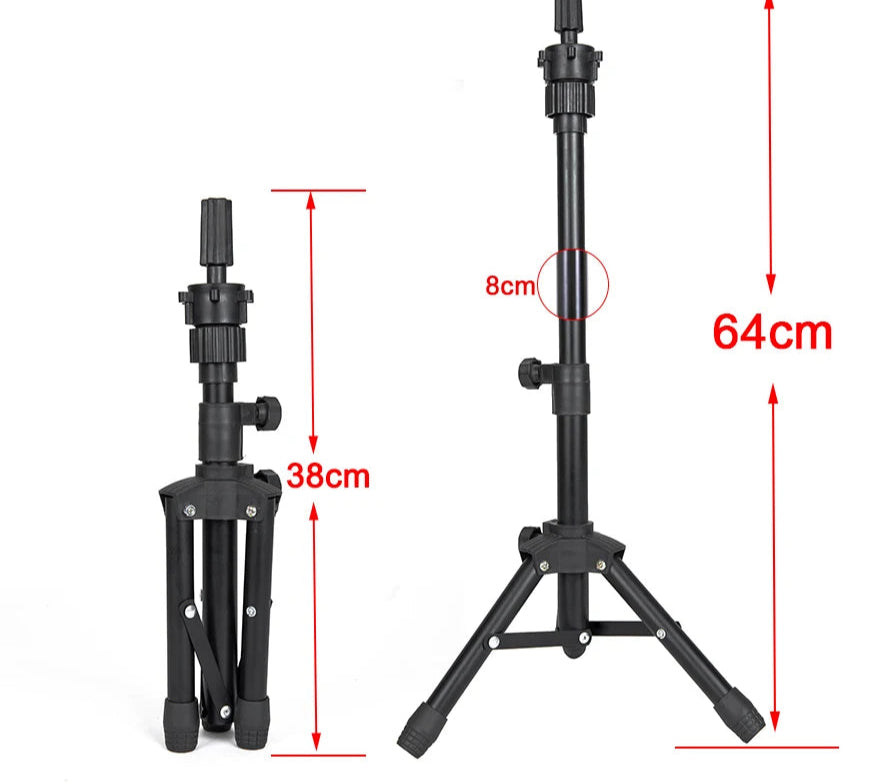 64CM Mini Tripod Stand for Hold Mannequin Head