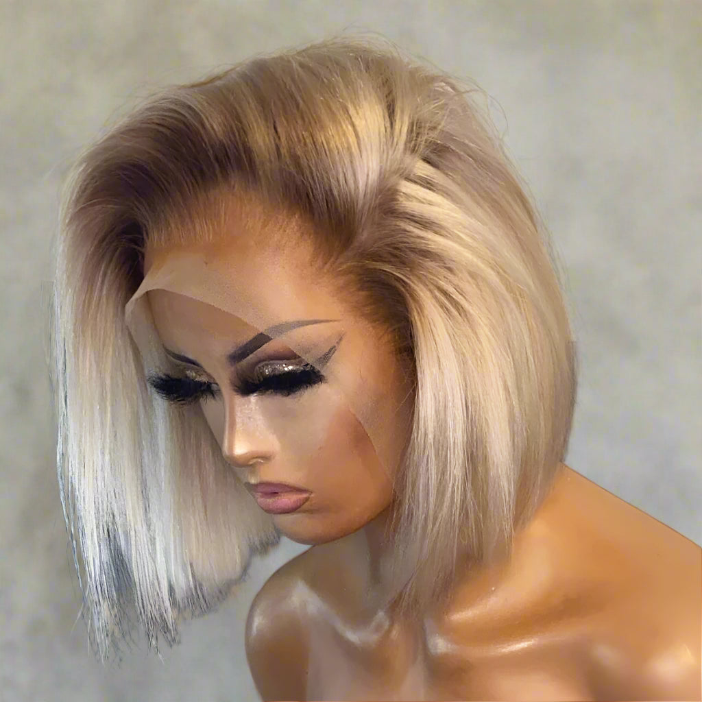 Short Bob 613 Blonde Lace Front Wig