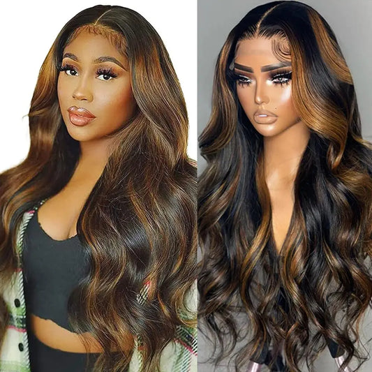 Ombre Highlight 1B/30 HD Lace Front Wig