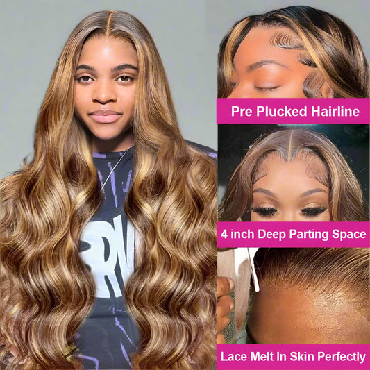 Body Wave Highlight Human Hair Lace