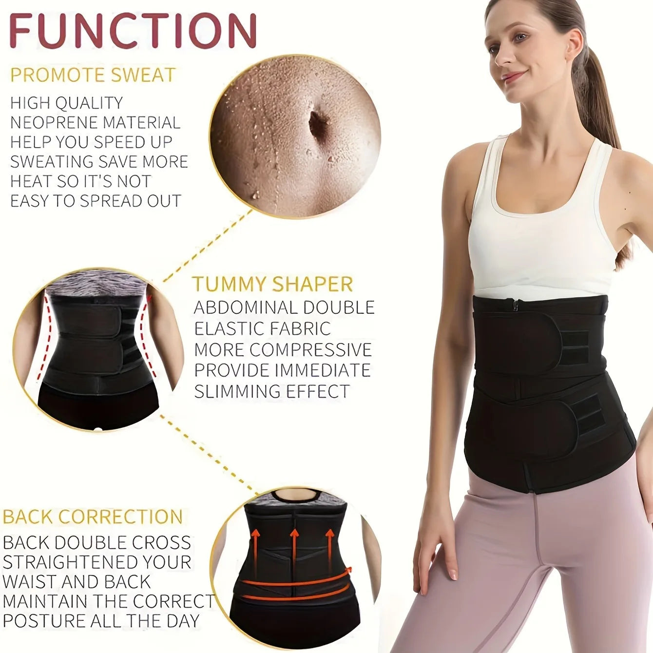 Breathable Neoprene Waist Trainer Trimmer